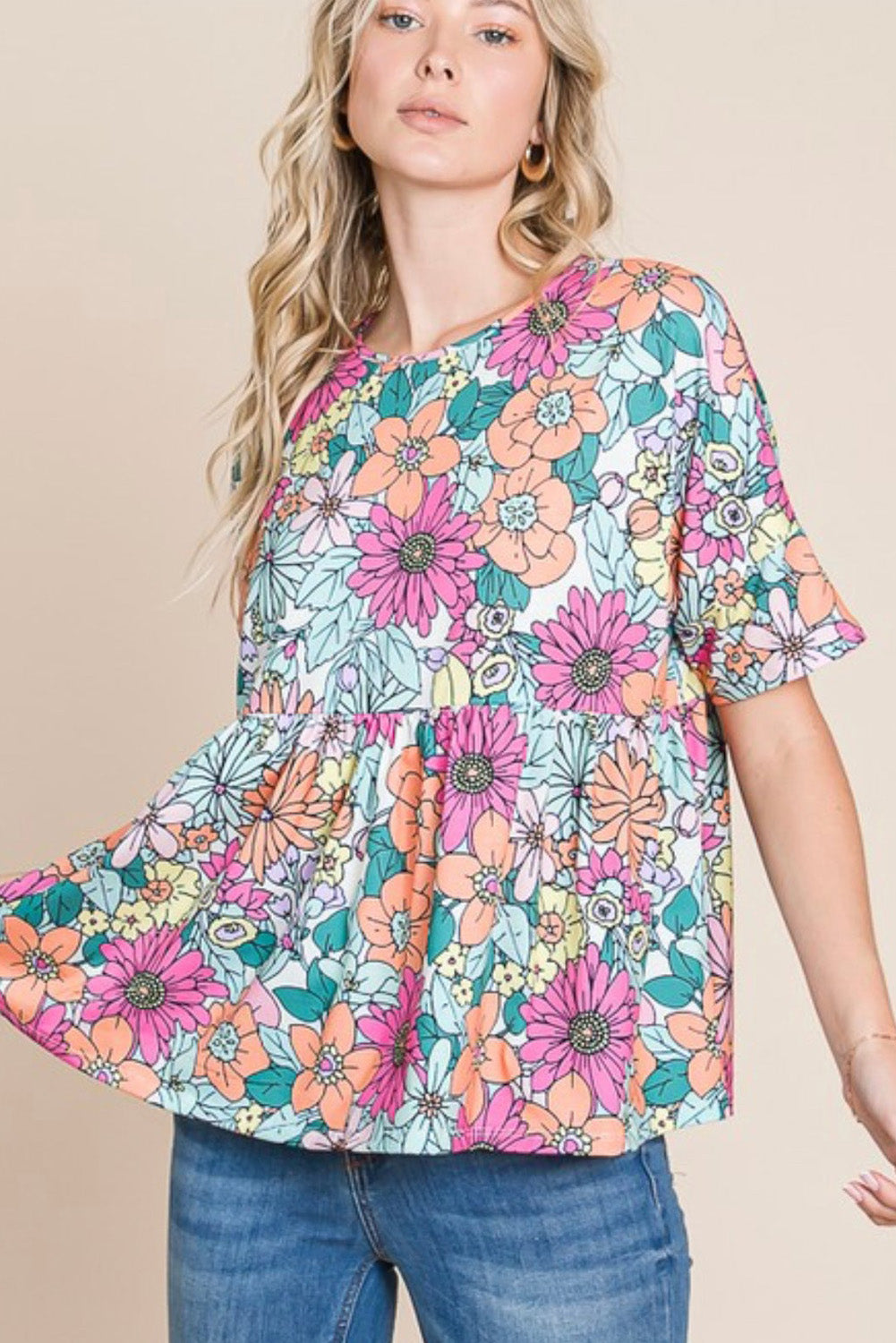 Sky Blue Pocket Short Sleeve Drawstring Lounge Set