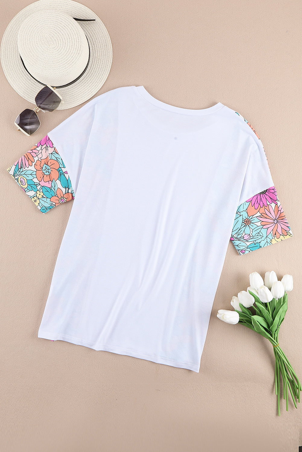 Sky Blue Pocket Short Sleeve Drawstring Lounge Set
