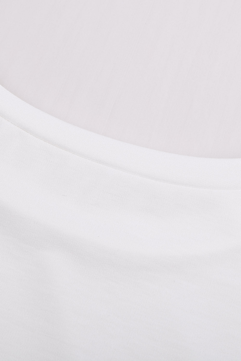 White Pocketed Tee with Side Slits