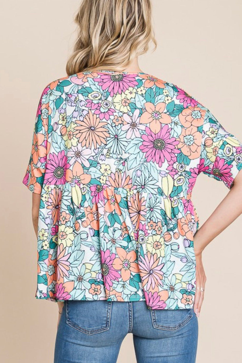Sky Blue Pocket Short Sleeve Drawstring Lounge Set