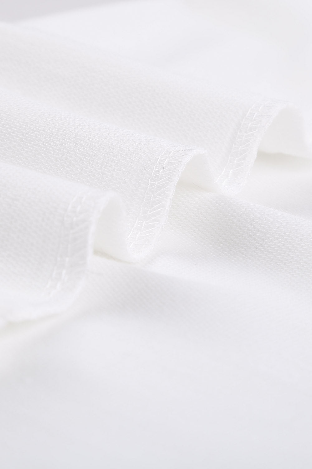 White Pocketed Tee with Side Slits