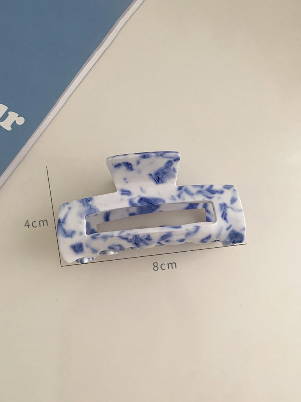 New vintage blue and white blue and white porcelain pattern hairpin