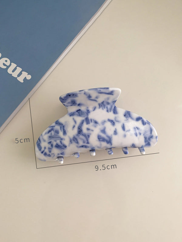 New vintage blue and white blue and white porcelain pattern hairpin