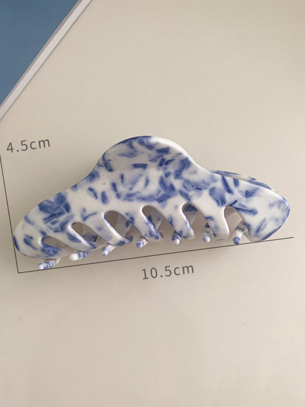 New vintage blue and white blue and white porcelain pattern hairpin