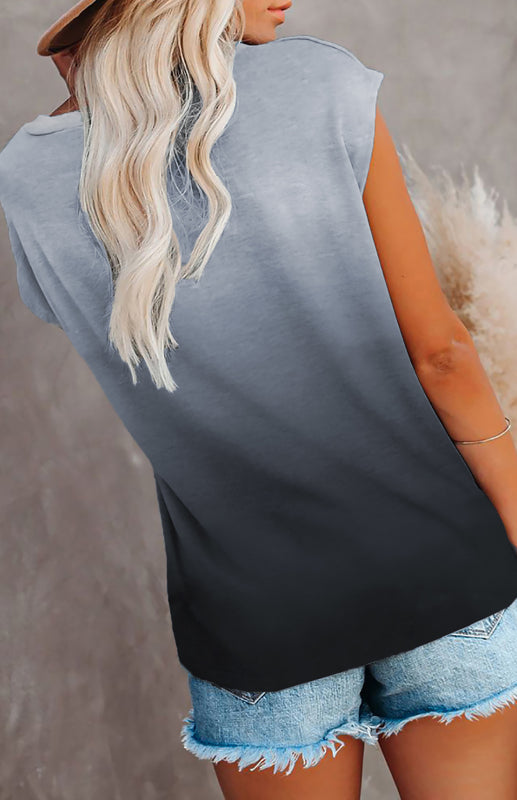 Grey Crew Neck Printed Short Sleeve Pocket T-Shirt
