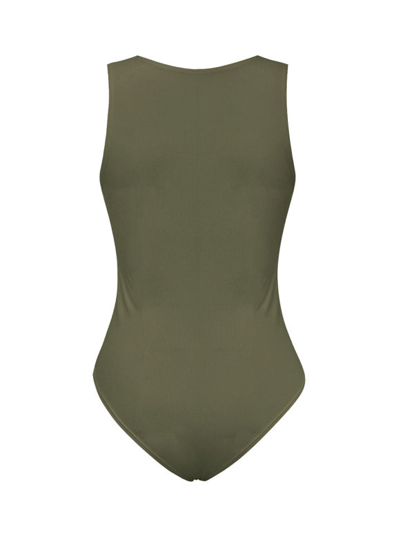 Women's Knitted Sexy Ribbed Skinny Sleeveless