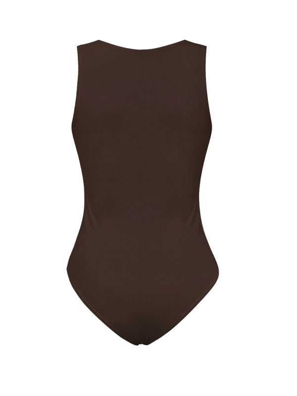 Women's Knitted Sexy Ribbed Skinny Sleeveless