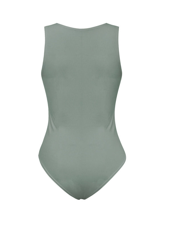 Women's Knitted Sexy Ribbed Skinny Sleeveless