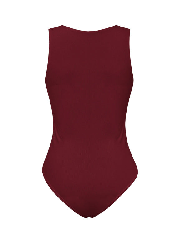 Women's Knitted Sexy Ribbed Skinny Sleeveless