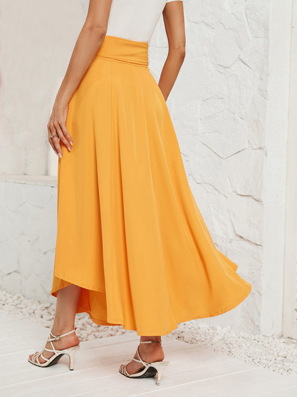 Artistic lace-up skirt
