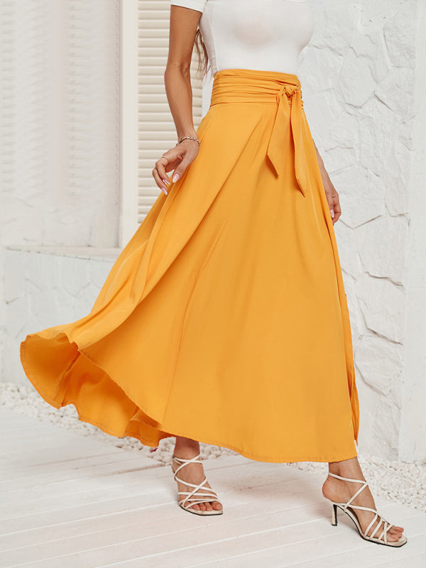 Artistic lace-up skirt