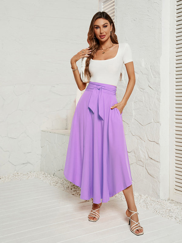 Artistic lace-up skirt