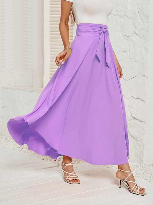 Artistic lace-up skirt
