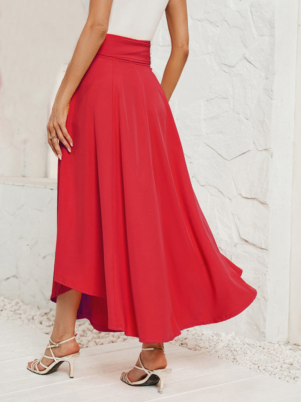Artistic lace-up skirt
