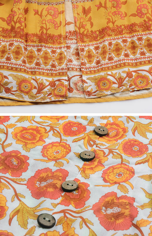 Women's High-Waisted Fashion Printed Flounce Skirt
