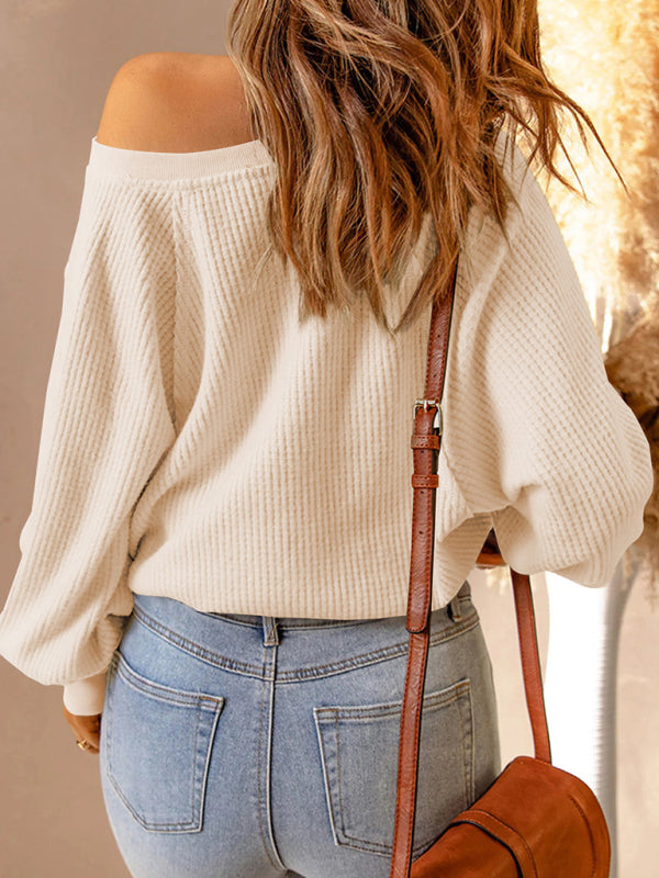 Women's Casual Loose Button Open Lazy Top