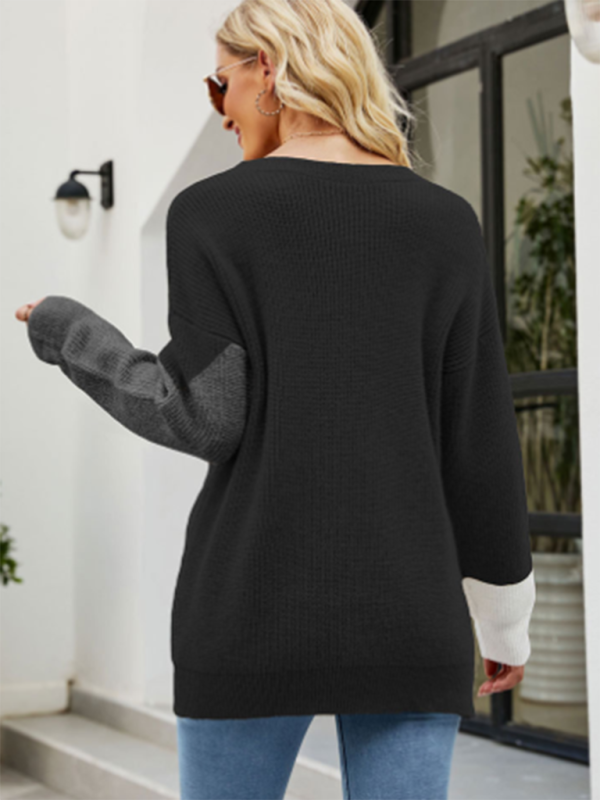 Women’s Triangle Block Knit Pullover