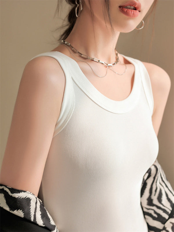 Plain Ribbed Basic Top