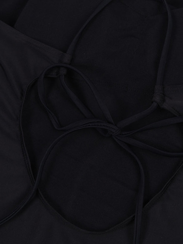 Aztec print Halter neck One-Piece Swimsuit