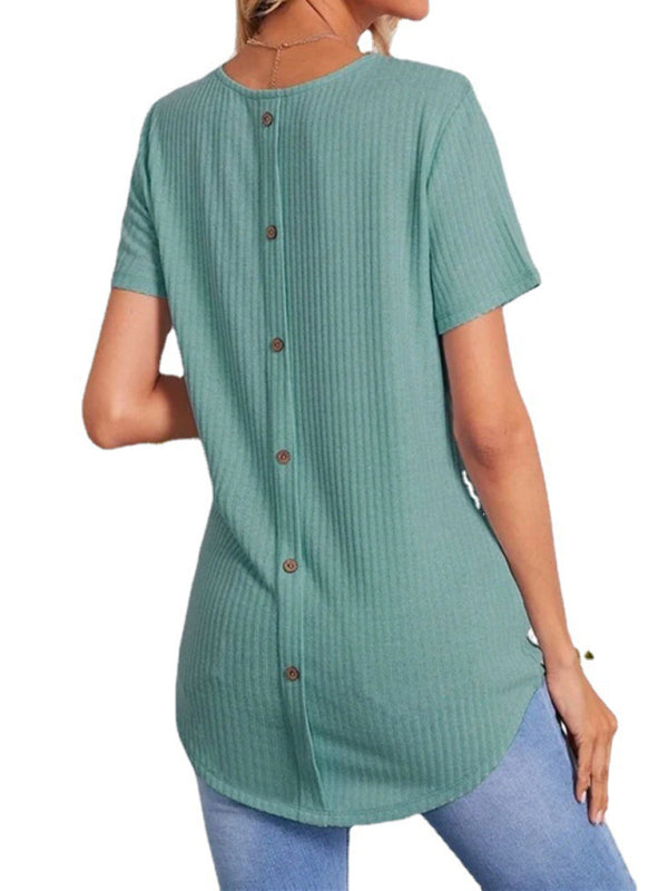 Long Loose Short Sleeve T-Shirt