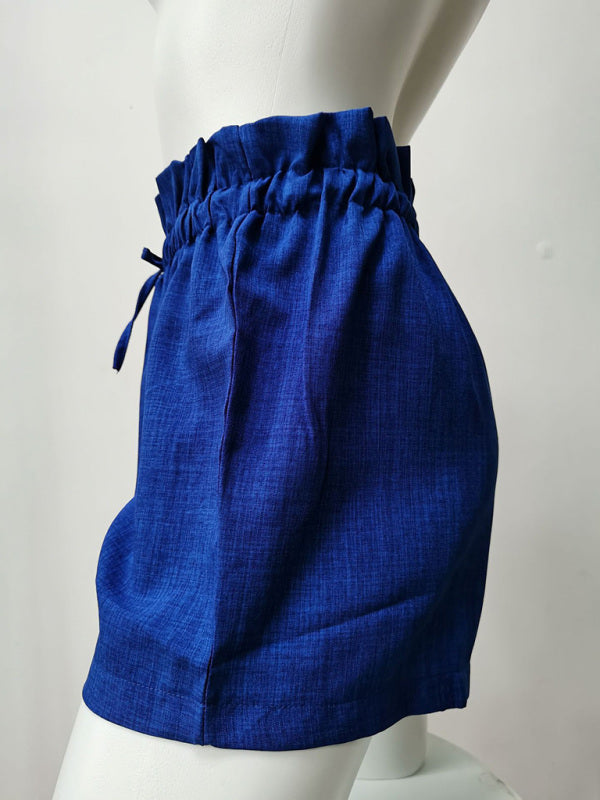 Summer High Waist Loose Leg Shorts