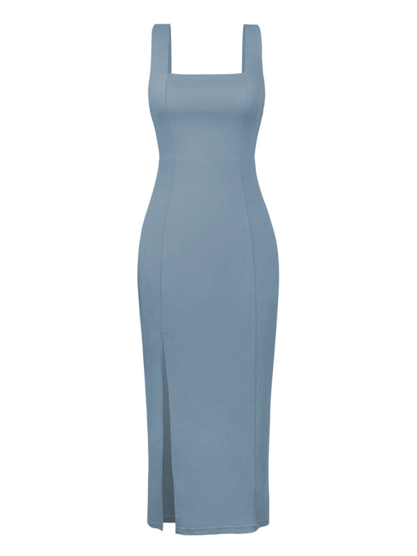 Elegant French dress with sling straps Bridesmaid dress