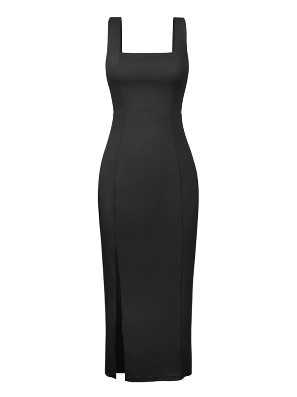 Elegant French dress with sling straps Bridesmaid dress