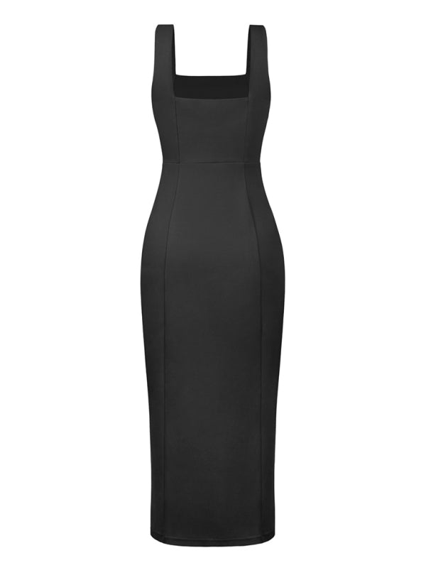 Elegant French dress with sling straps Bridesmaid dress