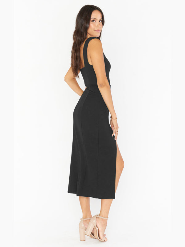 Elegant French dress with sling straps Bridesmaid dress
