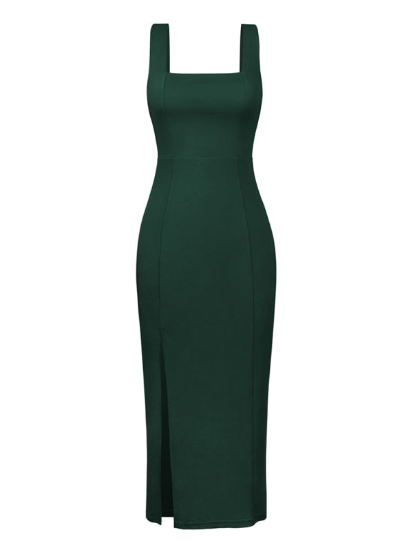Elegant French dress with sling straps Bridesmaid dress