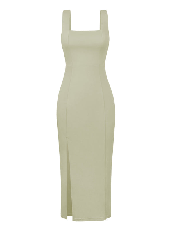 Elegant French dress with sling straps Bridesmaid dress