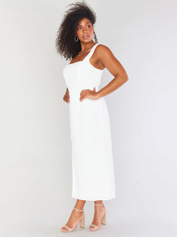 Elegant French dress with sling straps Bridesmaid dress