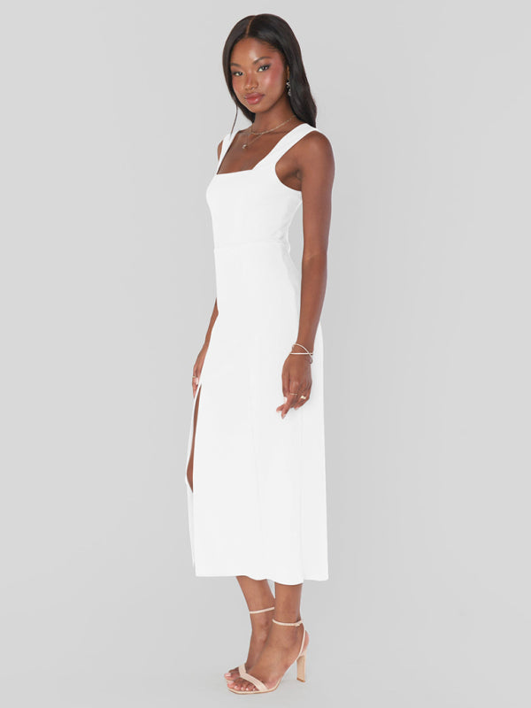 Elegant French dress with sling straps Bridesmaid dress