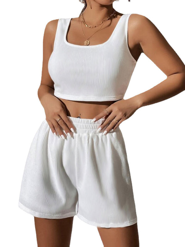 Casual Sports Style Top + Shorts Set