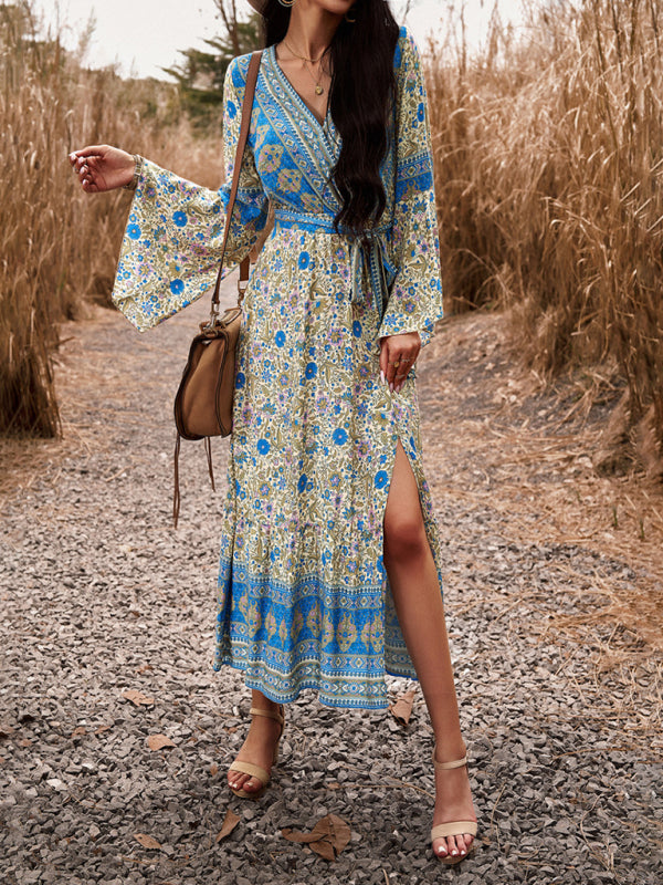 Boho Style V-neck Dress