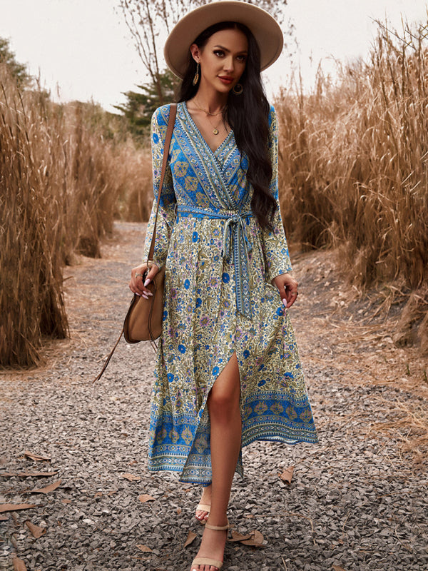 Boho Style V-neck Dress