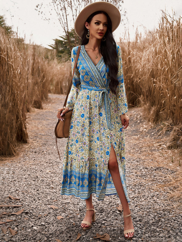 Boho Style V-neck Dress