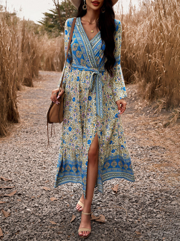 Boho Style V-neck Dress