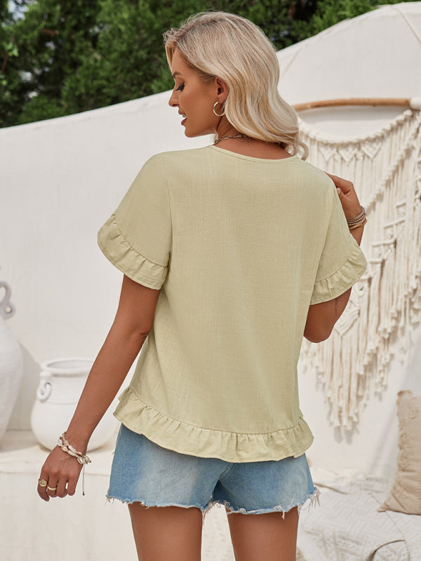 Casual V Neck T-Shirt