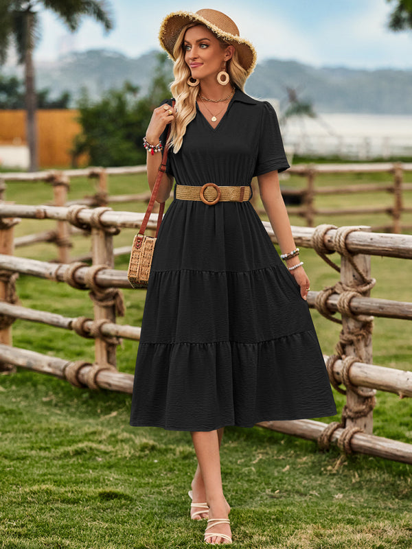 Sunny Strap Waist Midi Dress