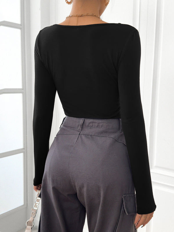 Black Long Sleeve Bodysuit