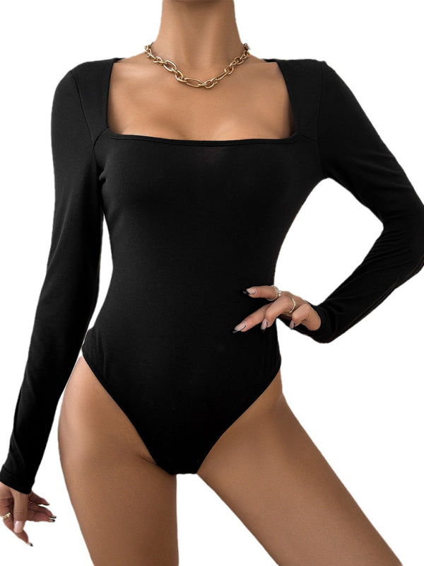 Black Long Sleeve Bodysuit