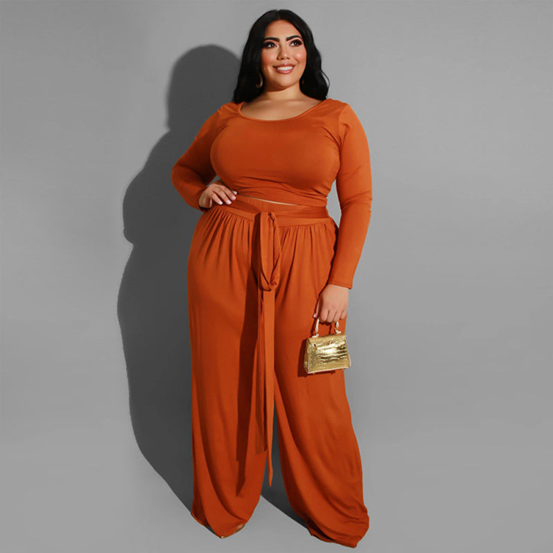 Women's Black Knitted Pants & Top Set