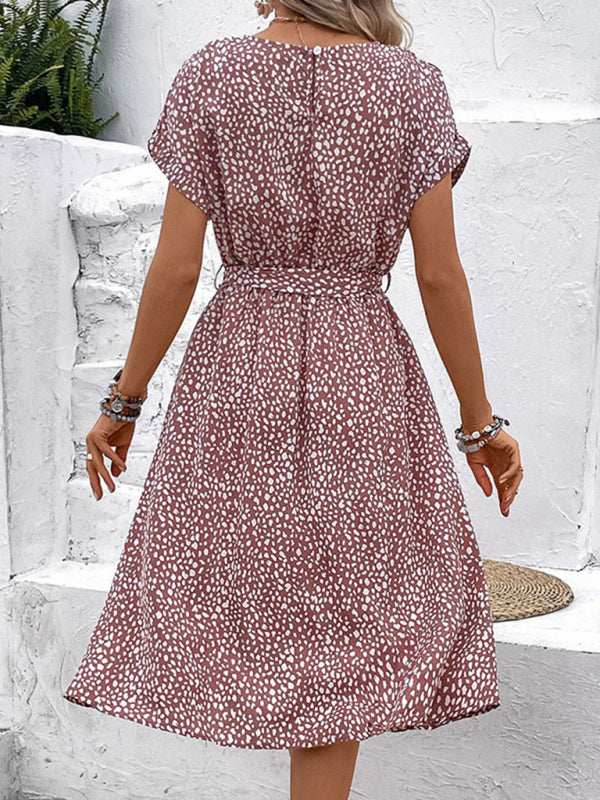 New fashionable women's temperament printed dress