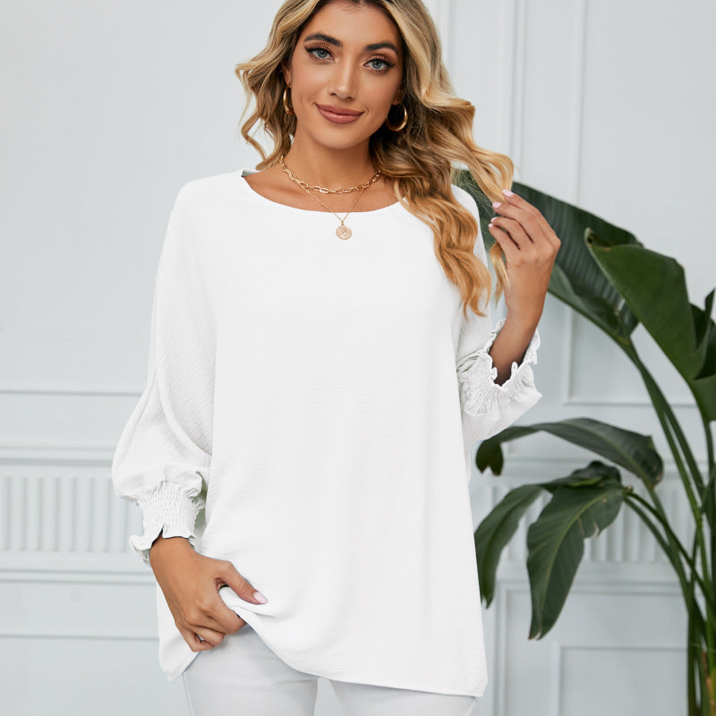 Sweet new loose three quarter sleeve chiffon top