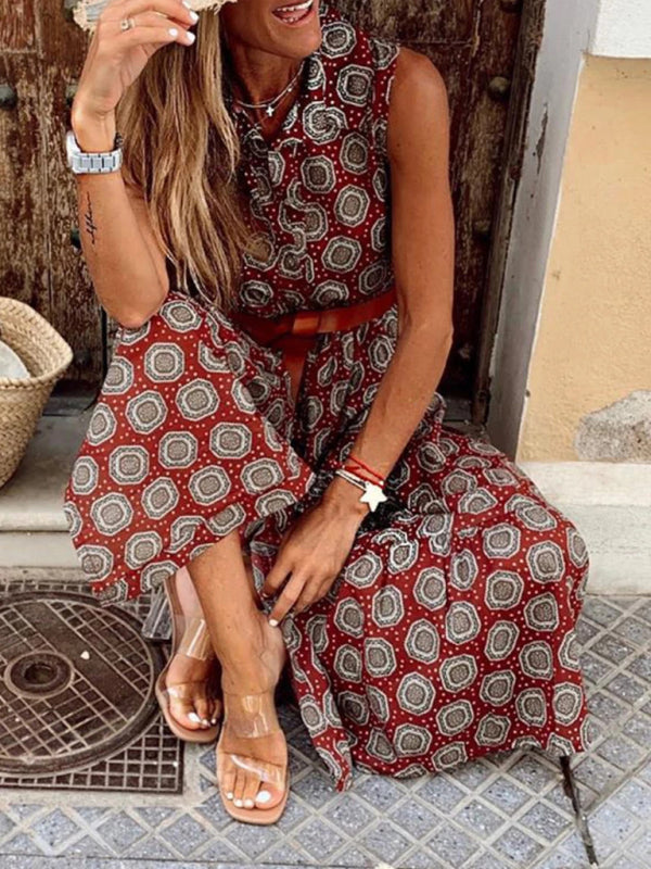 Casual Bohemian Summer Polka Dot Dress