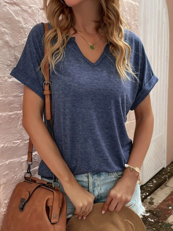 Solid colour Casual Top