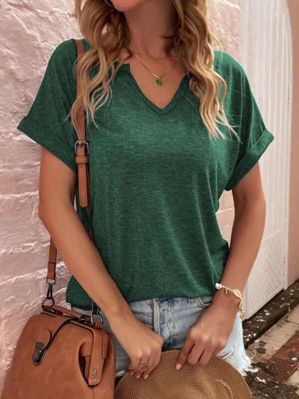 Solid colour Casual Top
