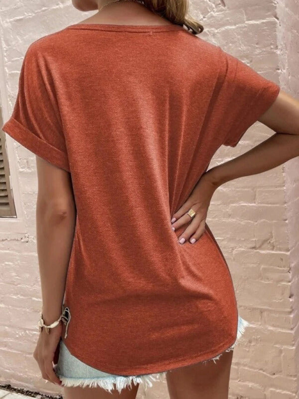 Solid colour Casual Top