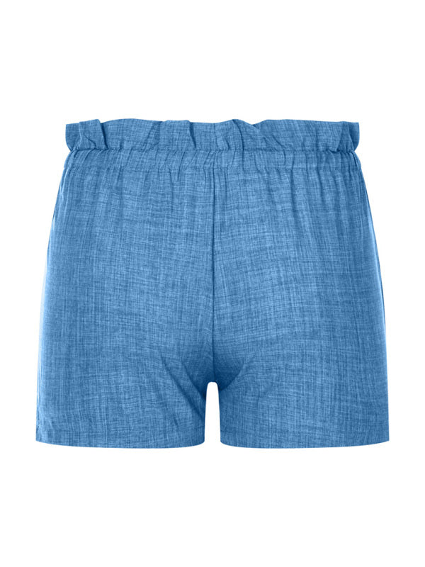 Summer High Waist Loose Leg Shorts